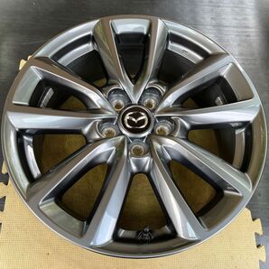 新車外し マツダ3ファストバック 純正ホイール1本 グレーメタリック塗装 18インチ7J+45 PCD114.3-5H A2