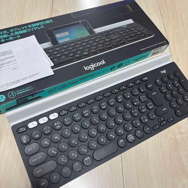ロジクール K780 Bluetooth キーボード マルチデバイス ブラック 動作確認済 箱あり