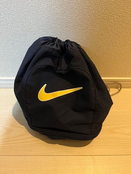 ナイキ NIKE リュック プールバッグ ネイビー イエローロゴ 巾着型 スイミング 水泳