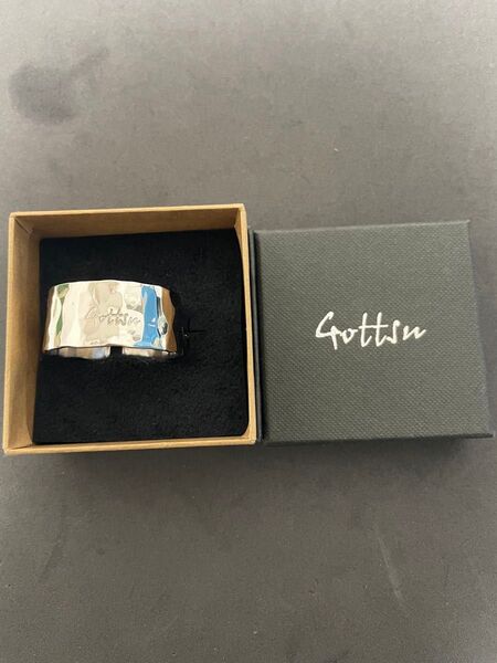 Gottsu 総銀 リガチャー バリトン サックス ラバー用 プラチナプレート