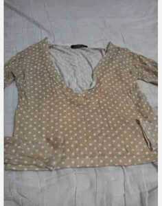 Tops Polka Dot Dot Beige просто