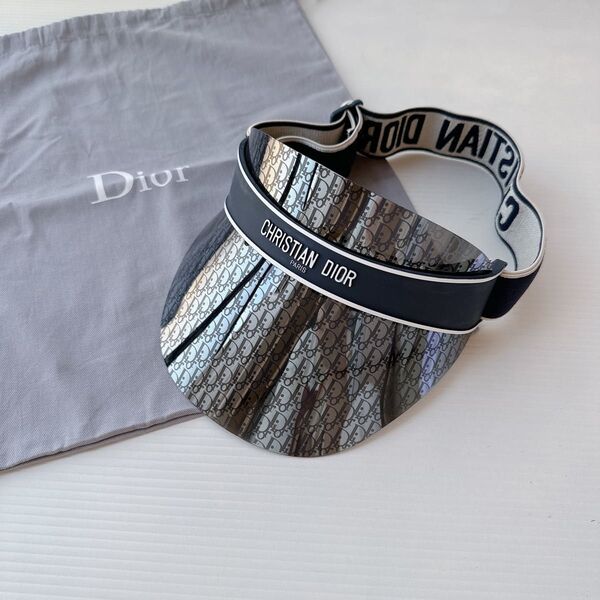 CHRISTIAN DIOR クリスチャンディオール サンバイザー オブリーク 帽子 総柄 男女兼用 メンズ レーディス