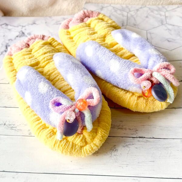 布ぞうり キッズ チャーム 280ふわふわ21.5cm(20.5〜22.5cm)