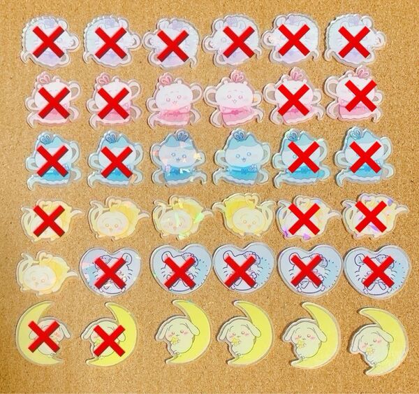アクリルパーツ 4cm ☆☆☆レーザー加工