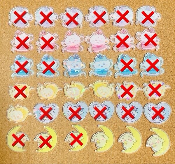 アクリルパーツ 4cm ☆☆☆レーザー加工