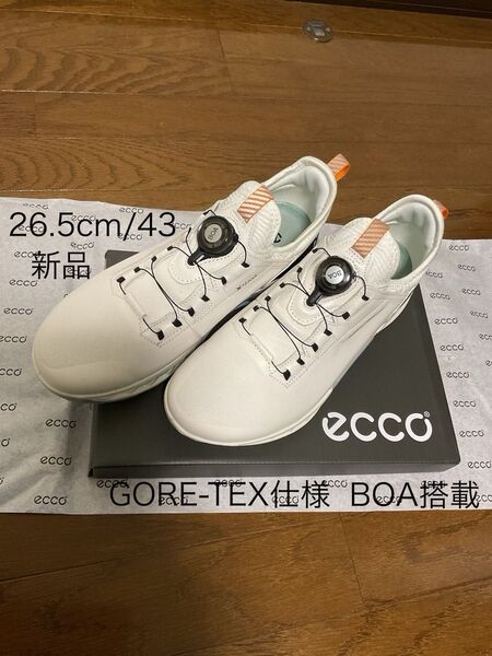 新品未使用品 ECCOゴルフシューズBIOM C4 GORE-TEX BOA仕様 EU43