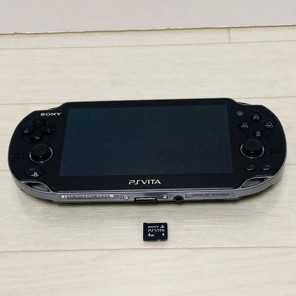 SONY PS Vita 本体 PCH-1100 ブラック メモリー4GB付き