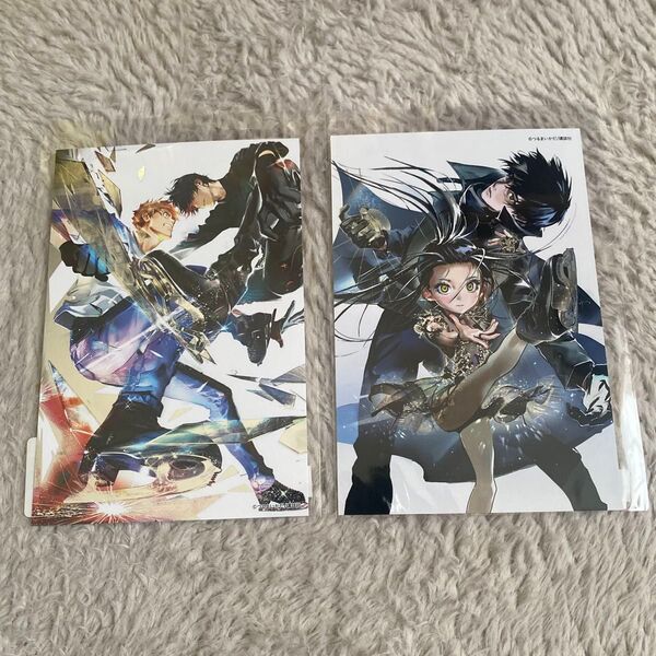 メダリスト マンガ展 箔押し ポストカード 2枚セット