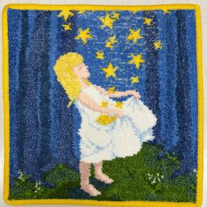 【新品未使用】フェイラー タオルハンカチ25x25cm 星の金貨