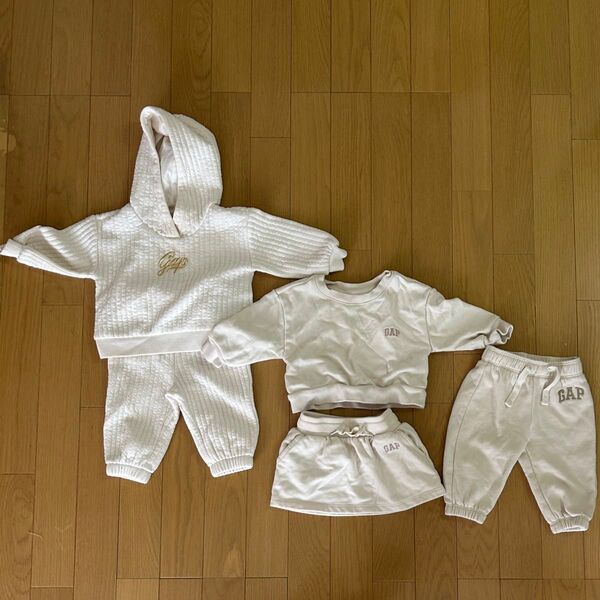 GAP ギャップ ベビー キッズ セットアップ パーカー スウェット スカート パンツ 5点セット