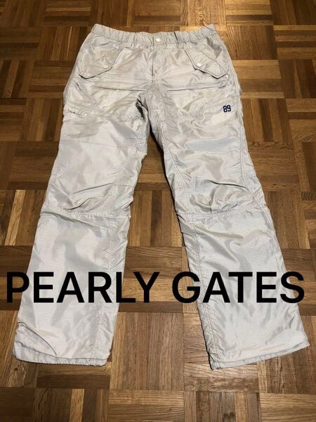 PEARLY GATES☆パーリーゲイツ メンズ☆ナイロンロングパンツ Lサイズ golfwear