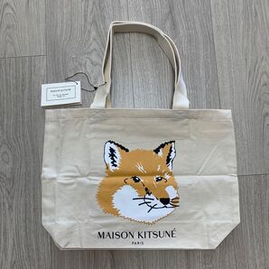 メゾンキツネ トートバッグ キャンバス ショルダーバッグ