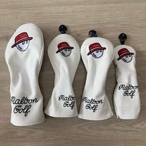 MALBON マルボン ヘッドカバー フェアウェイウッド/ユーティリティ用 4点セット