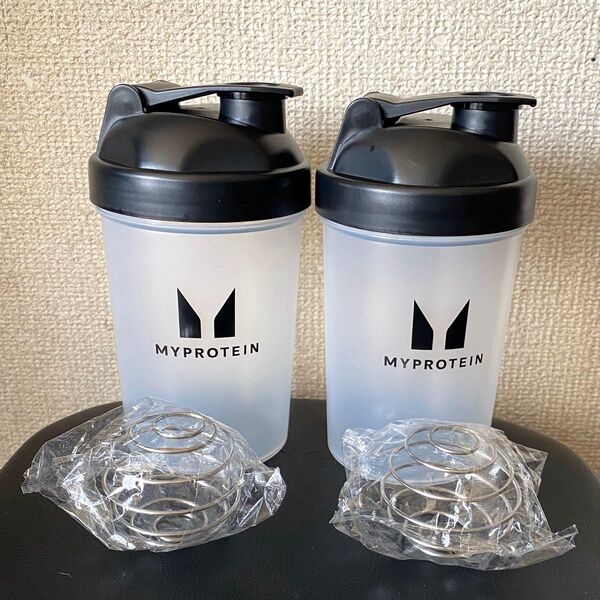 マイプロテイン 黒シェイカー 400ml×2本