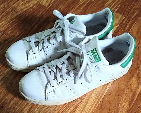 adidas STAN SMITH スニーカー 白/緑 27.5cm 靴 メンズ アディダス
