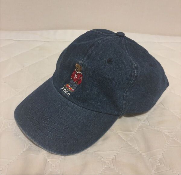 POLO Ralph Lauren 刺繍ロゴ ポロベア デニム ラルフローレン キャップ 帽子