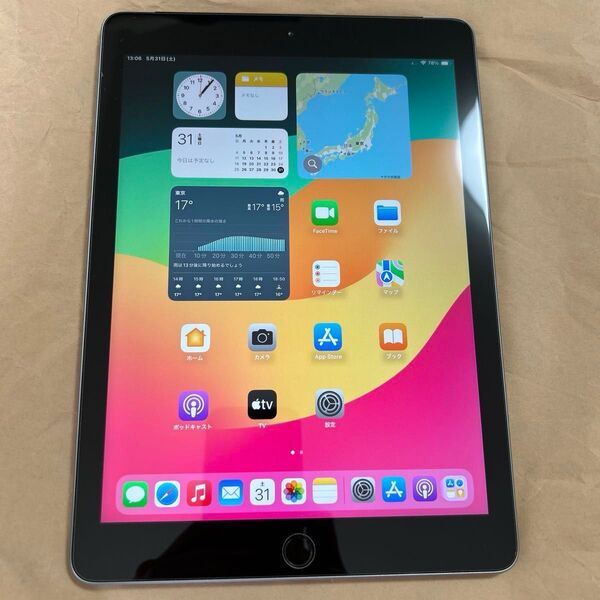 iPad 第6世代 Wi-Fi + Cellular 32GB MR6N2J/A wifi環境での動作確認済み