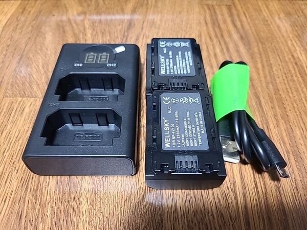 NP-FZ100 互換バッテリー2個と充電器 美品