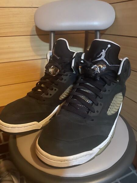 NIKE AIR JORDAN5 RETRO OREO 27.5cm AJ5