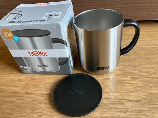 ★サーモス★ステンレスマグ★真空断熱マグカップ★冷めない★保冷保温キャンプ★新品