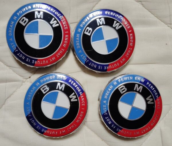 50周年記念モデル 4枚セット アニバーサリー BMW ホイールセンターキャップ 50thデザイン