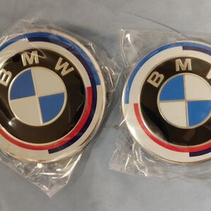 50周年記念モデル 2枚セット BMW ボンネットエンブレム リアエンブレム 82mm 74mm