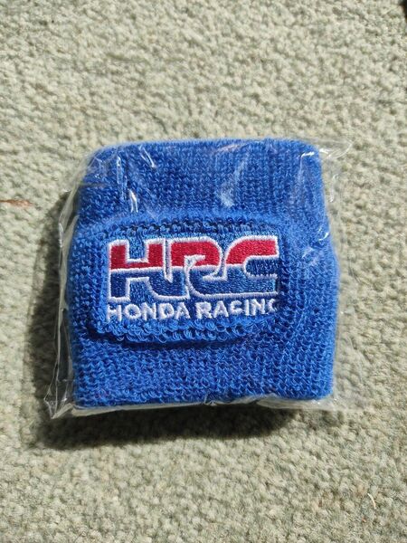 青 HRC HONDA RACING ブレーキ マスターシリンダー カバー リストバンド ホンダレーシング リザーバータンクカバー
