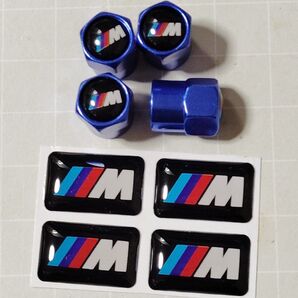 青角 BMW ///M performance エアバルブキャップ ミニエンブレム E46 E90 E91 F30 F31 F10
