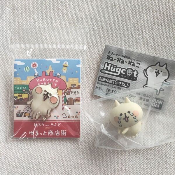 カナヘイ ピスケとうさぎ ゆるっと商店街 ピンズ ピンバッジ ねーねーねこ