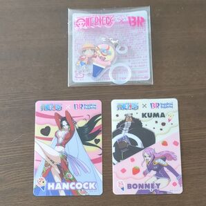 ワンピース×サーティワン アクリルキーホルダー&カード2枚セット