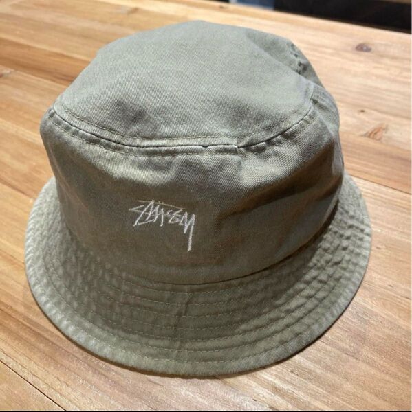 Stussy バケットハット オリーブ カーキ