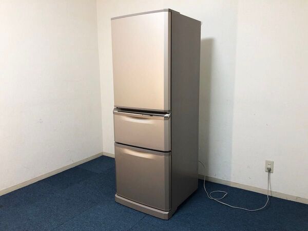 三菱電機 冷凍冷蔵庫 MR-C34A-P自動製氷機付き335L・右開き3ドア MITSUBISHI ELECTRIC 動作確認済み