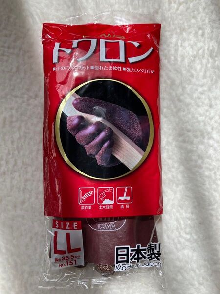 10双セット TOWA トワロン 作業用手袋 LL レッド 日本製