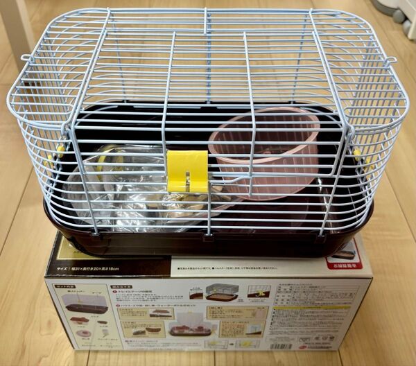 【未使用】ハムスターケージ 大きな扉のショコラハウス