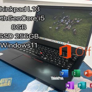 thinkpad L13 Windows11 10世代Core i5 SSDん