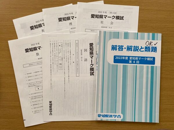 佐鳴予備校 2022年度 愛知県マーク模試 問題用紙 解答・解説と類題 第4回