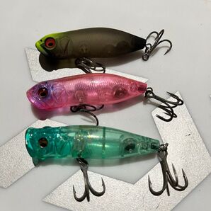 メガバス チニング用プラグ 3本セット トップウォーター スイホウ ポッピングダック