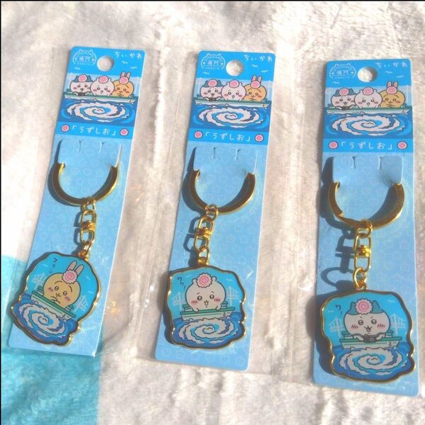 ちいかわハチワレ うさぎご当地限定ダイカットキーホルダー3点セット