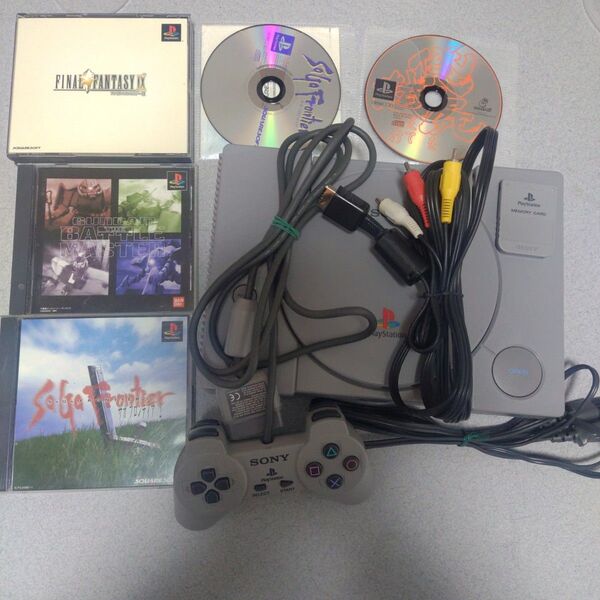 PS1 本体とゲームソフト 10本セット (説明必読)