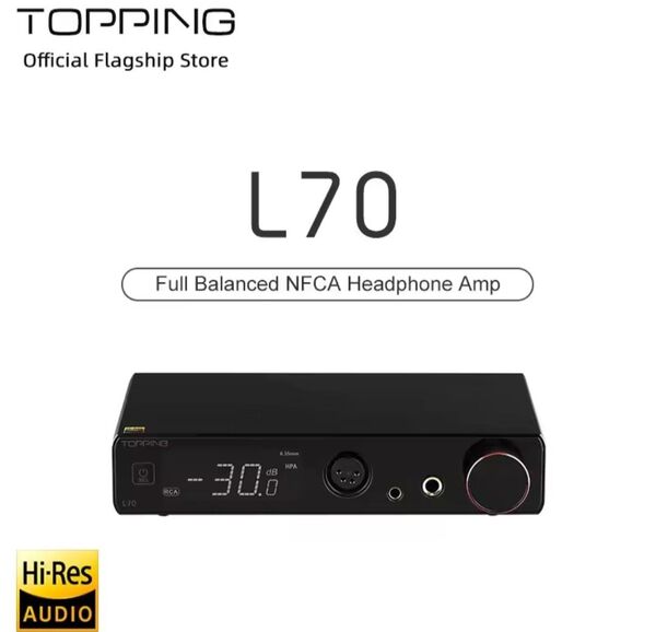 新品 未開封 Topping L70 ブラック フルバランス ヘッドホンアンプ シュリンク付き
