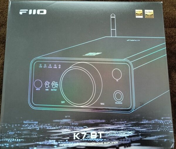 FiiO K7BT blutooth入力対応版 今年購入 元箱付属品完備。おまけミッキー3ピン→2ピン電源ケーブル付き
