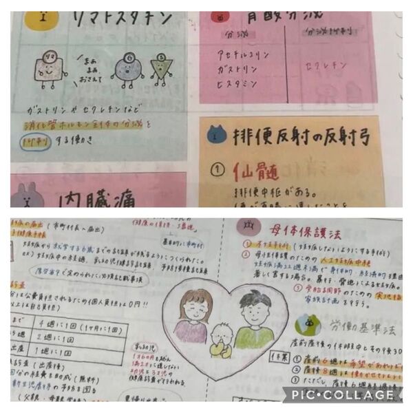 看護師国家試験対策 800枚以上の大量付箋 まとめノート9枚のおまけ付き 画像追加しました!
