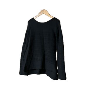 オペークドットクリップ ニット レディース 6color/ボートネックニット