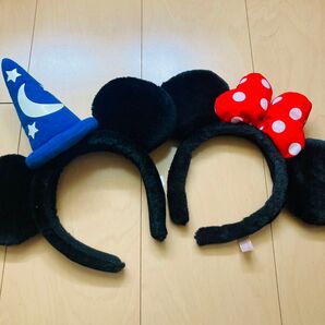 ディズニー カチューシャ ミッキー ミニー ペア