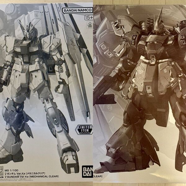 MG 1/100 νガンダム Ver.Ka MG 1/100 サザビー Ver.Ka メカニカルクリア セット