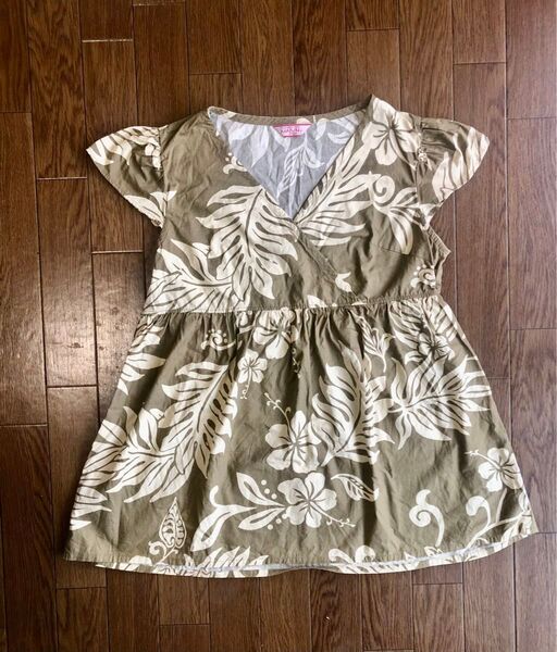 美品 MAJUN マジュン ノースリーブ ワンピース 沖縄 かりゆしウェア