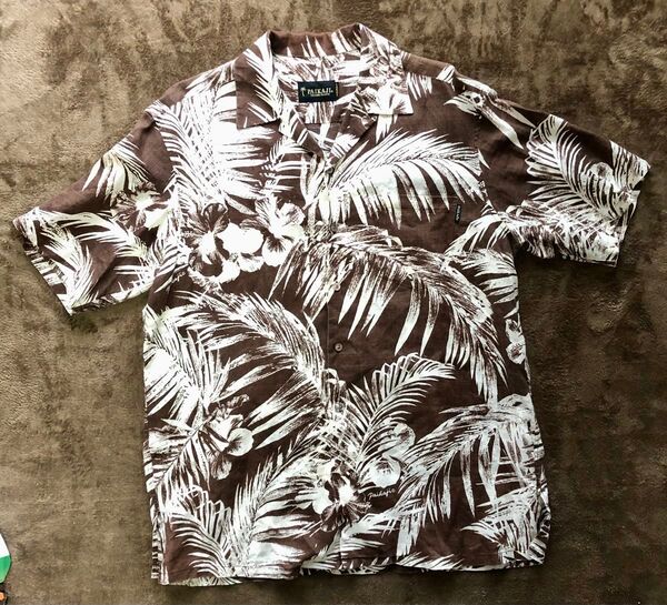 ①美品 PAIKAJI パイカジ 沖縄 かりゆしウェア アロハシャツ Lサイズ