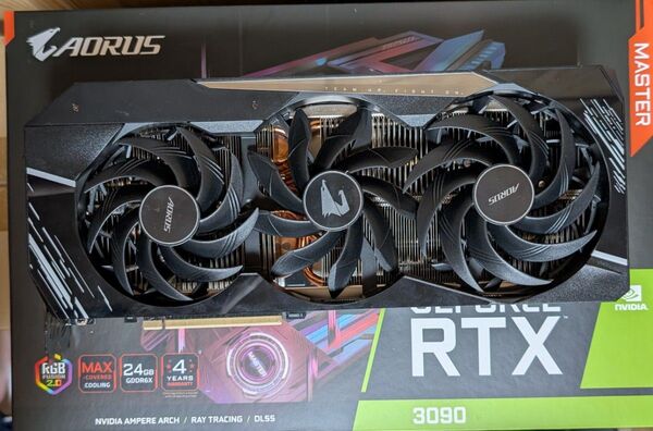 GIGABYTE AORUS GeForce RTX 3090 Master 24G 中古