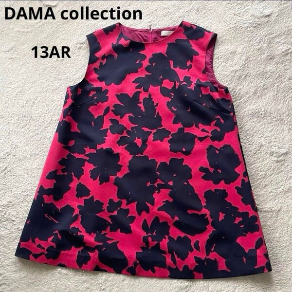 DAMA collection ノースリーブ チュニック 総柄 ゆったり ダーマ