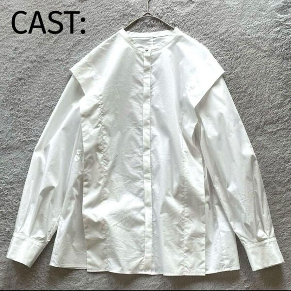 CAST:キャストコロン 1枚で着映える ボリュームスリーブデザインブラウス